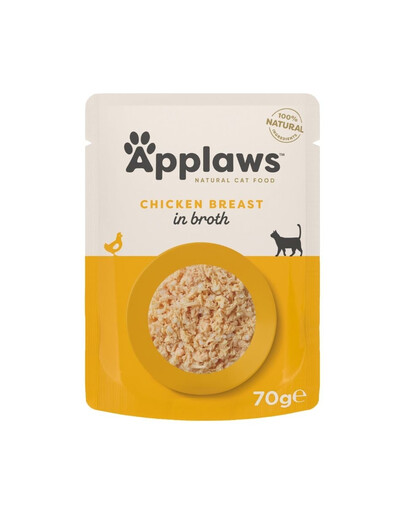 APPLAWS Cat Adult Pouch Chicken in Broth kuracie prsia v vývare 70 g