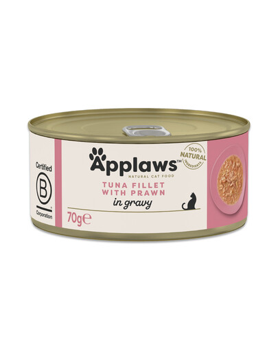 APPLAWS Cat Adult Tuna with Prawn in Gravy  tuniak pre mačky s krevetami v omáčke 70 g