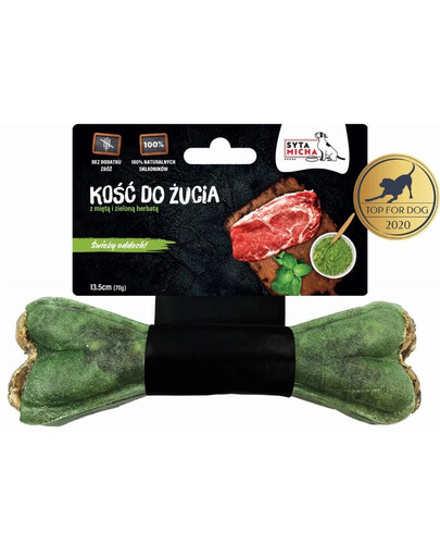 SYTA MICHA Kosť na žuvanie pre psa na svieži dych 13,5 cm