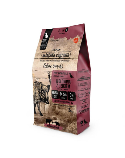WIEJSKA ZAGRODA Lesné chute Hovädzina s diviakom chrumkavé L 2 kg