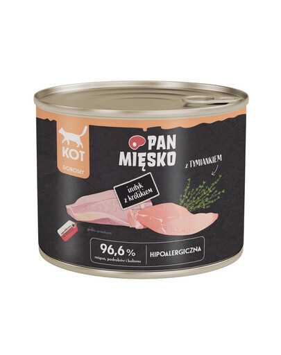 PAN MIĘSKO s králikom mokrá strava pre mačky 200 g
