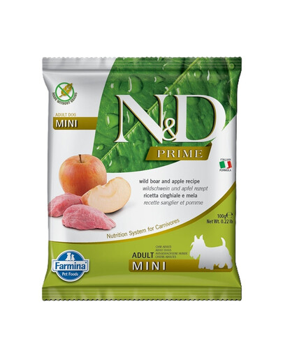 FARMINA N&D Prime Boar & Apple Adult Mini 100 g