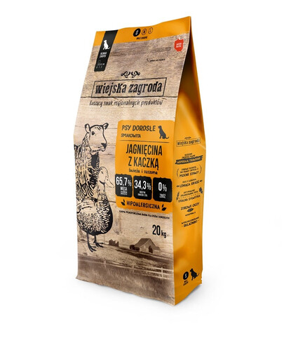 Jagnięcina z kaczką chrupki S 20 kg