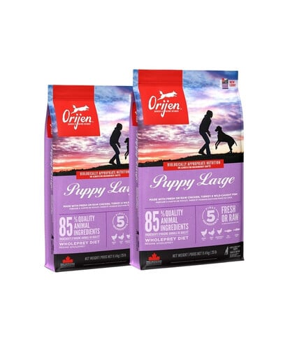 ORIJEN Puppy Large 22,8 kg (2 x 11,4 kg)