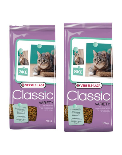 VERSELE-LAGA Krmivo pre mačky Classic cat variety 20 kg (2 x 10 kg)