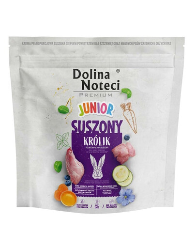 DOLINA NOTECI Premium Junior s králikom sušené krmivo pre psov 1 kg