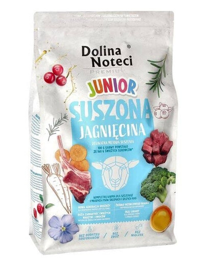 DOLINA NOTECI Premium Junior Jahňacina krmivo pre psov 4 kg