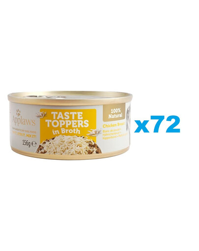 APPLAWS Taste Toppers Pierś z kurczaka w bulionie 72x156 g