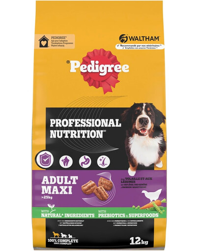 PEDIGREE Professional Nutrition Adult Maxi s hydinovým mäsom a zeleninou 12 kg pre psy veľkých plemien