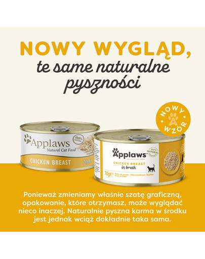 APPLAWS Cat Adult in Broth puszka w bulionie 70 g dla dorosłych kotów
