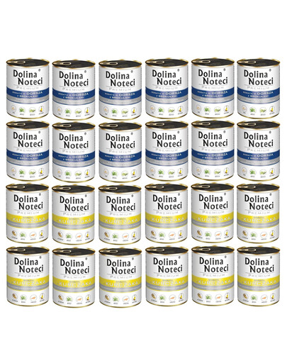 DOLINA NOTECI Prémiová směs chutí bohatá na kuře a tresku s brokolicí 24x800g