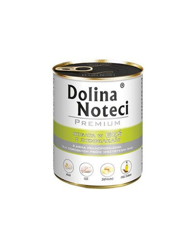 DOLINA NOTECI Prémiová zmes chutí bohatá na divinu a hus so zemiakmi 24x800g