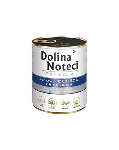 DOLINA NOTECI Prémiová zmes chutí bohatá na tresku s brokolicou a hus so zemiakmi 24x800g