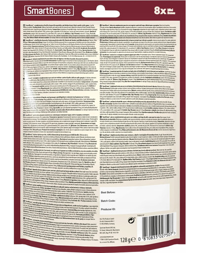 Beef mini 8 szt. gryzak dla psów ras małych wołowina