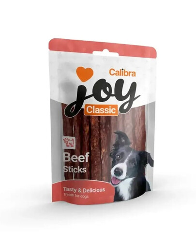 CALIBRA Dog Joy Classic Beef Sticks 250 g polomäkké hovädzie tyčinky