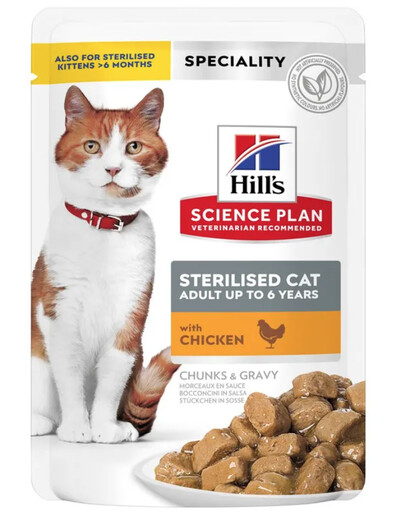 HILL'S Science Plan Feline Sterilised Cat Chicken 85 g