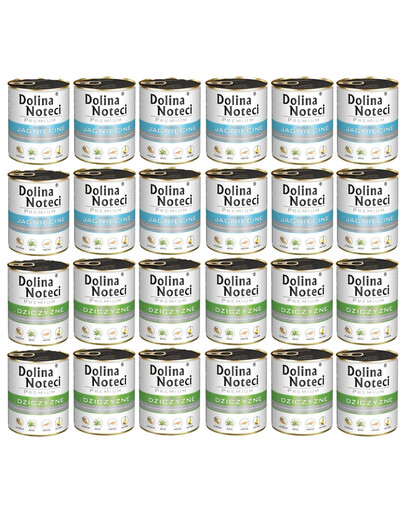DOLINA NOTECI Prémiová zmes chutí bohatá na divinu a jahňacie mäso 24x800g