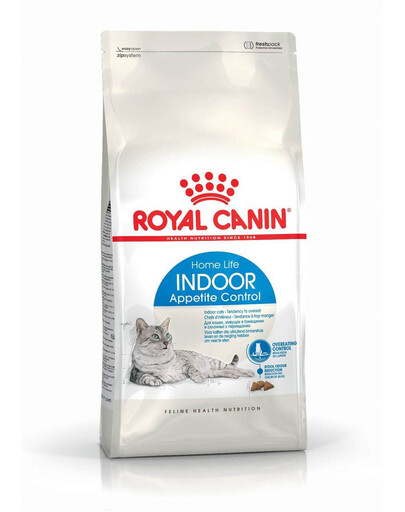ROYAL CANIN Indoor Appetite Control 6x400g krmivo pre dospelé mačky, ktoré žijú výhradne doma a vyžadujú kŕmenie