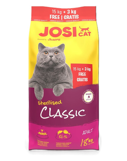 JOSERA JosiCat Classic Sterilised suchá strava pre kastrované mačky 15kg