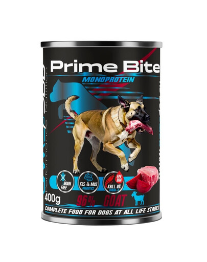 GAME DOG Prime Bite Mokré krmivo s kozím mäsom a červenou repou 400 g pre psov všetkých vekových kategórií