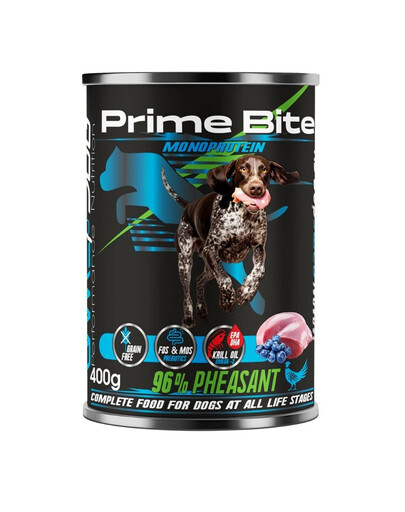 GAME DOG Prime Bite Bažant s bobu 400g konzerva pre psov všetkých vekových kategórií