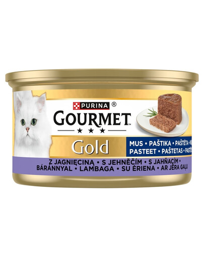 GOURMET Gold Mus s jahňacím mäsom 85g mokrá strava pre mačky