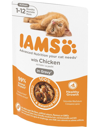 Cat Kitten All Breeds Chicken In Gravy Pouch 85 g