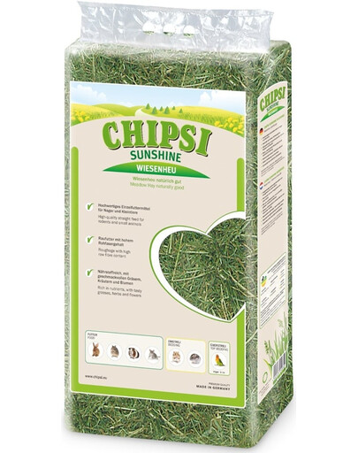 JRS Chipsi Sunshine Compact Seno pre hlodavce 1 kg doplnok stravy
