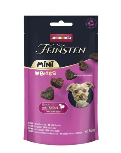 ANIMONDA Vom Feinsten Mini Bites hovädzie so šalviou 50g maškrty pre malé psy