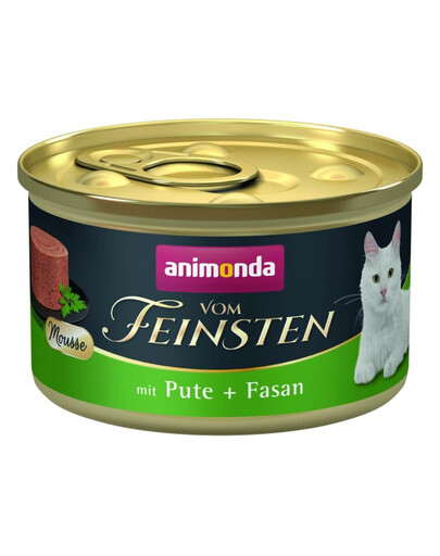 ANIMONDA Vom Feinsten Mousse s moriakom a bažantom 85 g paštéta pre mačky