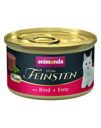 ANIMONDA Vom Feinsten Mousse s hovädzinou a kačicou 85g paštéta pre mačky