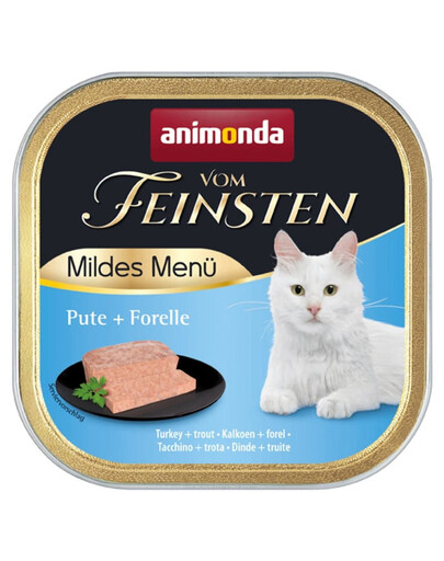 ANIMONDA Vom Feinsten Mild Menue paštéta z morčacieho a pstruhového mäsa 100g pre mačky