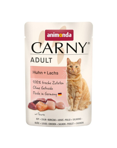 ANIMONDA Carny Adult Pouch Kuracie a losos 85g mokré krmivo pre mačky