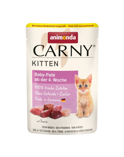 ANIMONDA Carny Kitten Pouch Baby paštéta 85g mokré krmivo pre mačiatka