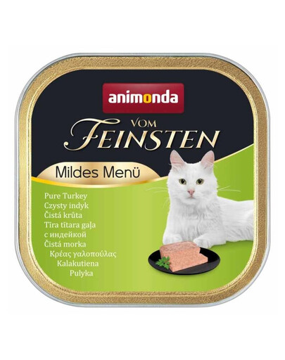 ANIMONDA Vom Feinsten Mild Menue Morčacie 100g paštéta pre mačky