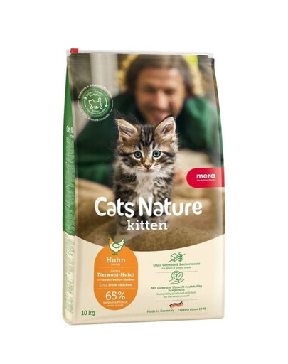 MERA Cat Nature Kitten Chicken 10 kg kurča, suché krmivo pre mačiatka