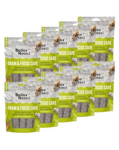 DOLINA NOTECI Smart Chews Brain & Focus Care 10x100g kognitívna podpora, sušené maškrty pre psov