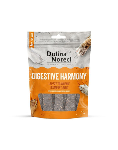 DOLINA NOTECI Smart Chews Digestive Harmony 100g podpora trávenia, sušené psie maškrty