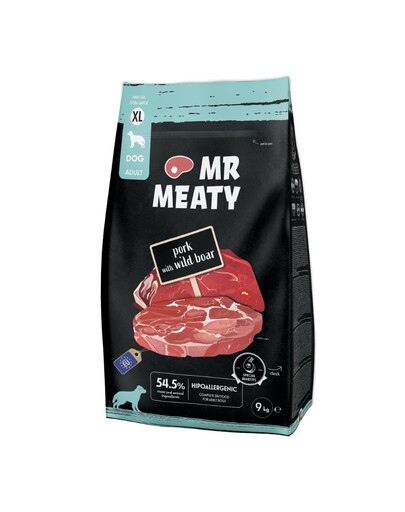 MR MEATY Dog Pork with Wild Boar XL 9 kg bravčové mäso s diviakom, suché krmivo pre psov