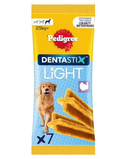 PEDIGREE Dentastix Light žuvacie pastilky na zuby L 7 ks. Zubné maškrty pre psy veľkých plemien