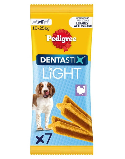 PEDIGREE Dentastix Light Dental Chews M 7 ks. dentálne pochúťky pre psov stredných plemien