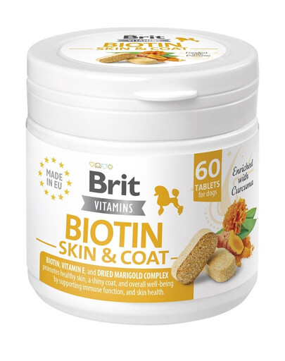 BRIT Vitamins Biotin Skin & Coat Care 120g Doplnok pre psov s biotínom na kožu a srsť