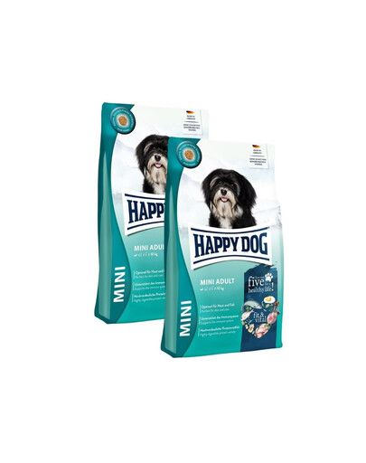 HAPPY DOG Fit & Vital Adult Mini suché krmivo 2x4 kg pre psy malých plemien