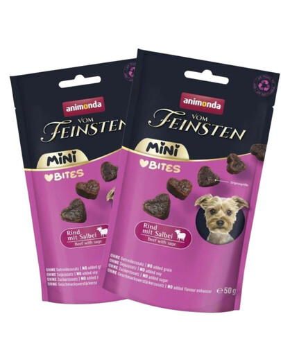 ANIMONDA Vom Feinsten Mini Bites hovädzina so šalviou 6x50g maškrty pre malých psov