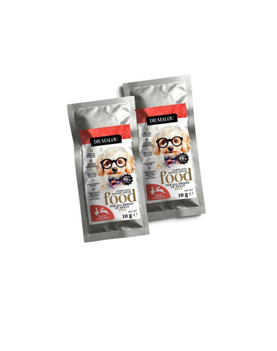 DR MALOU Lyofilizovaná Kačka s králíkem 2x10 g suché krmivo pro psy