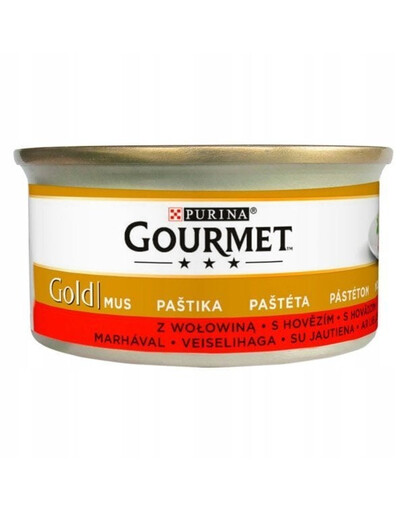 GOURMET Zlatá hovädzia pena pre mačky 85 g