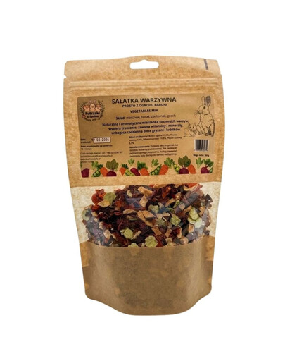 KUCHNIA SZEFA Zeleninový šalát pre hlodavce 300g