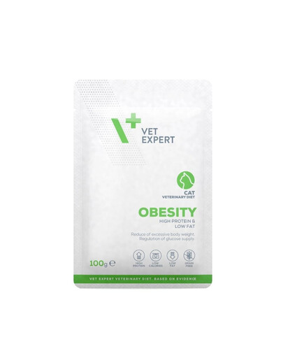VET EXPERT Veterinary Diet Cat Obesity 100g mokré krmivo pre mačky redukujúce nadmernú telesnú hmotnosť