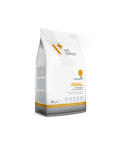 VET EXPERT Veterinary Diet Cat Renal 2 kg krmivo pre mačky podporujúce funkciu obličiek