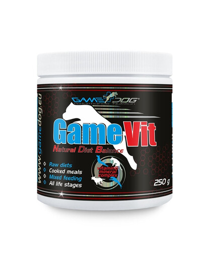 GAME DOG Vit 250g vitamíny a minerály pre psov v každom veku vo forme prášku